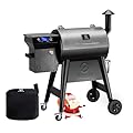 Z GRILLS 2023 Newest Pellet Grill Smoker with PID 2.0 Controller, Meat Probes, Rain Cover, 450E