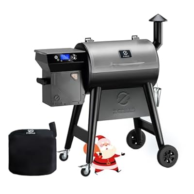 Z GRILLS 2023 Newest Pellet Grill Smoker with PID 2.0 Controller, Meat Probes, Rain Cover, 450E