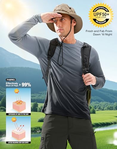 Image of Men's Sun Protection Long Sleeve Shirts UPF 50+