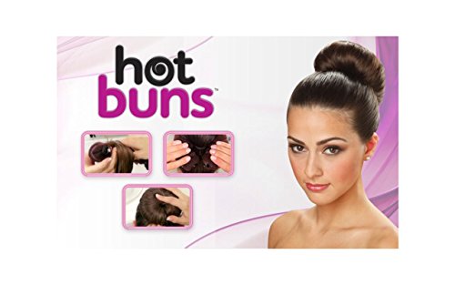 Hot Buns Simple Styling Solution for Dark Hair (Pack of 4 Large)