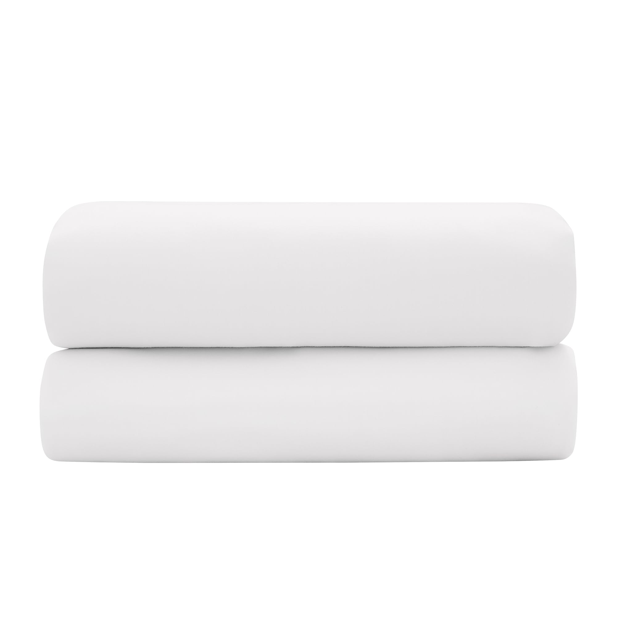 Prestige Bettlaken, 100 % gekämmter Baumwollsatin, 120 Fäden/cm², reine Baumwolle (optisches Weiß, Bettlaken, 240 x 300 cm)
