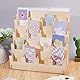 SUPERFINDINGS Holz Display Ständer Präsentationsständer Aus Holz 4 Stöckiger Display Aufsteller Counter Retail Display Rack Postkartenständer Für Postkarten Broschüren Fotos Bilder, 40x20x36cm