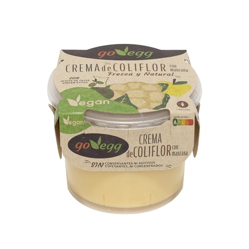 GoVegg - Crema de Coliflor con Manzana, con Ingredientes 100% Naturales. 280ml