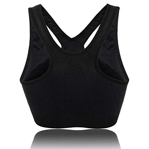 DODOING Zip Front Sports Bra Post Surgery Bra Yoga Bra Workout Fitness Activewear Racerback Padded Bras for Women - Image 6
