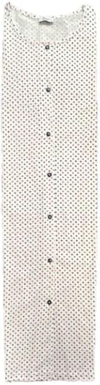PDA Camicia da Notte Mezze Maniche in Puro Cotone Made in Italy