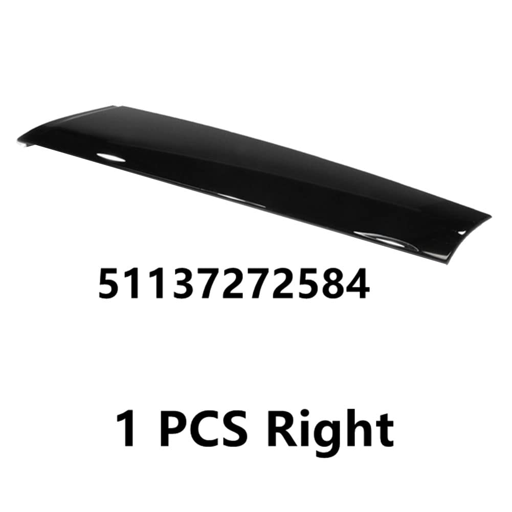 Per Mini R57 R55 R56 07-15 Parabrezza Anteriore Destro Post Trim Nero Luminoso Esterno Modanatura un Pilastro Trim Copertura