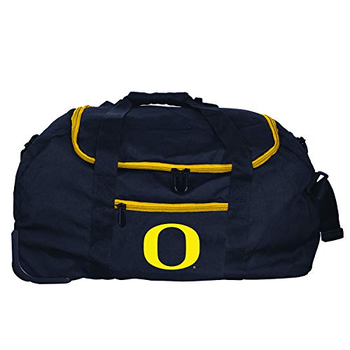 NCAA Oregon Ducks Collapsible Duffel, Black, 22