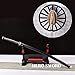Japanese Anime Sword, Handmade Full Tang Samurai Sword, Sharp Practical Katana, Demon Slayer Katana Sword Kamado Tanjirou Knife -Clay Tempered T10 Steel-Razor Sharp