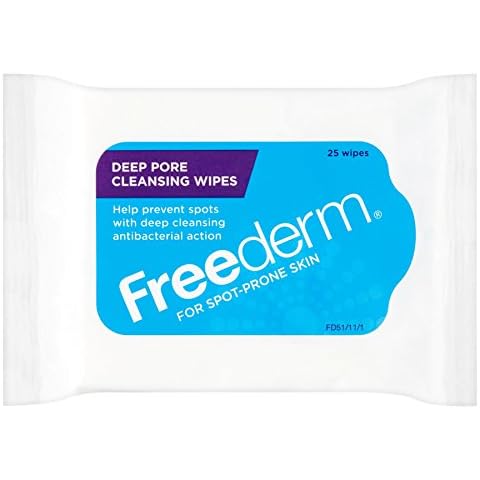 6 x Freederm Deep Pore Cleansing Wipes 25 Wipes Cover