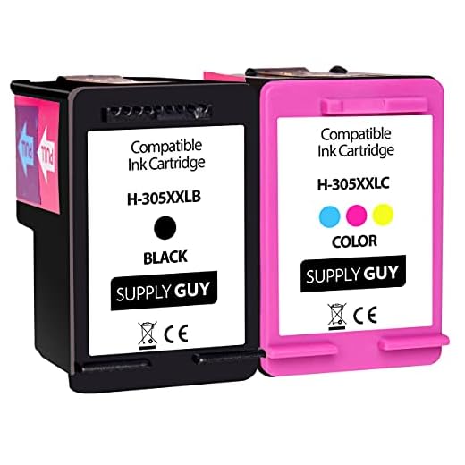 SupplyGuy 2 XXL bläckpatroner kompatibla med HP 305XXL avsedd för DeskJet 2700 Series 2721 2722 2723 2724 2732 2752 2755 / DeskJet Plus 4100 Series 4121 4122 4130 / Envy Pro 6400 Series 6420 6422