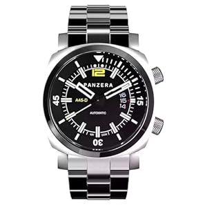 PANZERA Aquamarine 45D Stainless Steel Divers Watch – Analog Water Resistant Watch – Automatic Wrist Watches for Men – Designed & Assembled in Australia