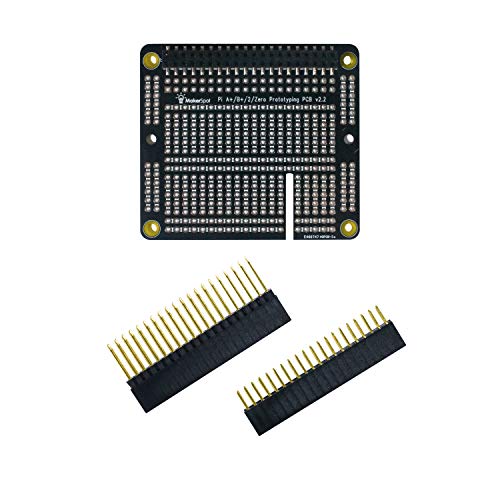Makerspot Prototyping Board For Raspberry Pi 2 Pi 3 A+ B+ Pi4 V2.2 Soldered With Female Connectors With Pin Header Set In Extra Long & Short Length #TOP2