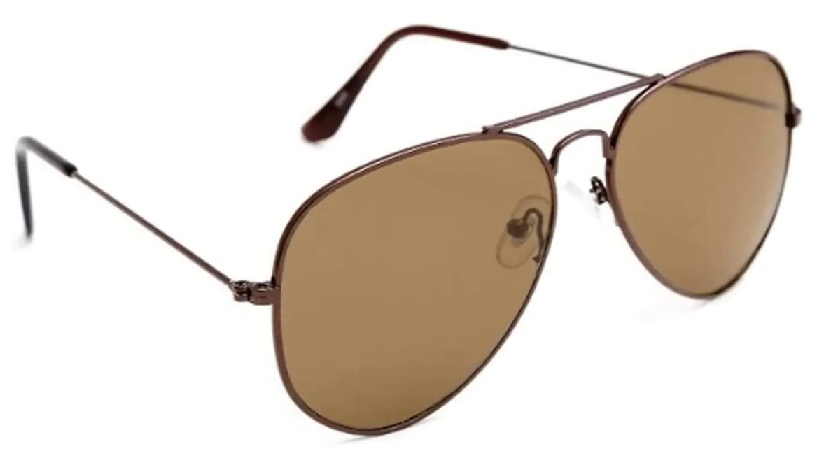 luella zeroUV - Original Classic Metal Standard Aviator Sunglasses - Nickel Plated Frame-picture-27