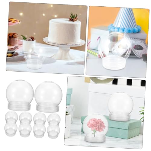Bolas transparentes para Navidad de 10 piezas y envases rellenables multiusos 5