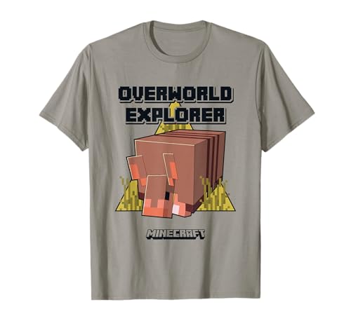Image of Minecraft Overworld Explorer Armadillo Logo T-Shirt
