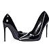 Elisabet Tang Women Pumps, Pointed Toe High Heel 4.7 Inch/12cm Party Prom Shoes Stiletto Wedding Heels for Bride Shoes for Women Black Pumps Size 8