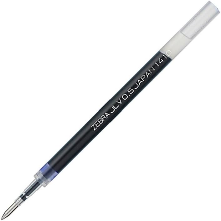 Zebra Sarasa Dry B-RJLV5-BL JLV-0.5 Gel Ballpoint Pen Refill, Blue, 10 Pieces
