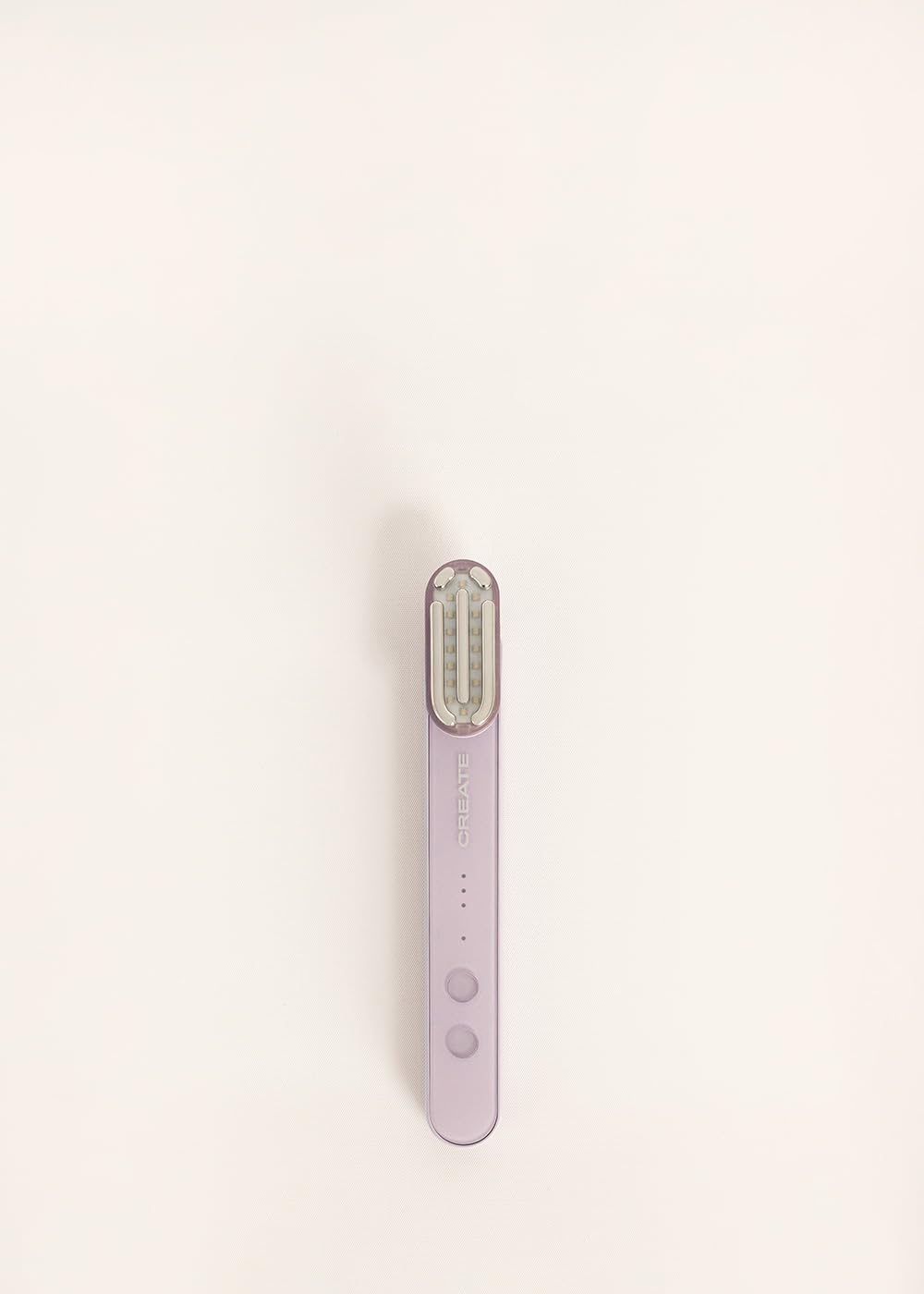 CREATE/SKIN CARE LED WAND 4 in 1 / Varita facial de tratamiento LED 4 en 1 lavanda/Tecnología EMS y función calor, 3 tratamientos faciales, rotación cabezal 90º, cabezal acero inoxidable, 1,5W