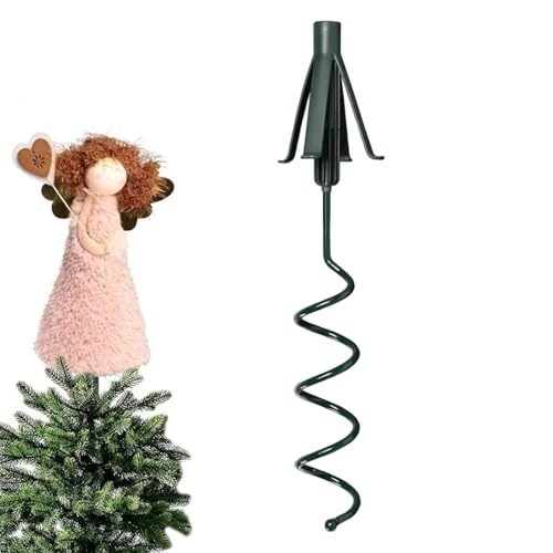Supporto universale per puntale 'albero di Natale, in, con attacco regolabile per stabilizzare e sostenere le decorazioni della cima degli alberi, si adatta a vari tipi di cime degli