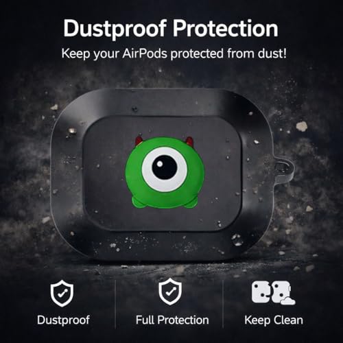 Image of Anvique Silicone Case Cover for Realme Buds Air 8, Dustproof and Shockproof Protection, Compatible with Realme Buds Air 8 (Mr. Q)