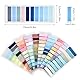 ANNTIM 2000 Stück Haftstreifen, 10 Stile Sticky Notes Transparent, Sticky Notes Pastell, Haftnotizen Pastell Morandi Sticky Notes Bunt Notizzettel für Büro Schule Seitenmarkierung Klebemarkierung