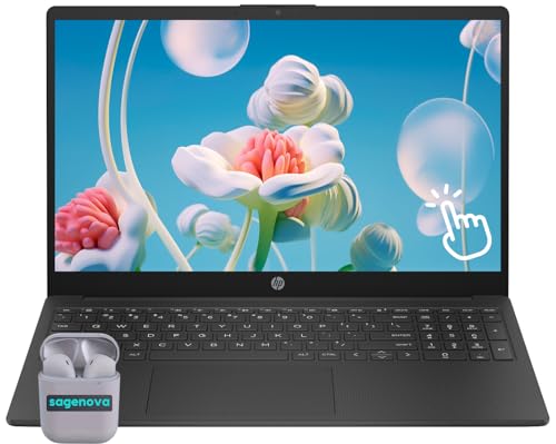 HP 15.6�C���`�^�b�`�X�N���[���m�[�g�p�\�R��, Windows 11 Home 16GB RAM 1TB SSD, AMD Ryzen 7 5825U, FHD 1920 x 1080 IPS LED�f�B�X�v���C, �e���L�[�p�b�h, �J�����v���C�o�V