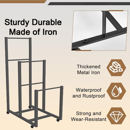 Scaffale portaoggetti con ruote – Carrello organizer per impieghi gravosi per magazzini e fabbriche