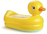 Lalia XL Aufblasbare Badewanne für Ihr Baby, Ente, gelb, Pool, Babypool für die Wanne oder den Garten. Zum plantschen und zum Spielen.