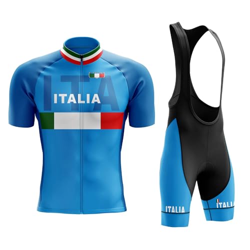 KINTPP Traje Bicicleta Hombre Verano Ropa Ciclismo Hombre Equipacion Ciclismo Hombre Verano Maillot+Culote Ciclista