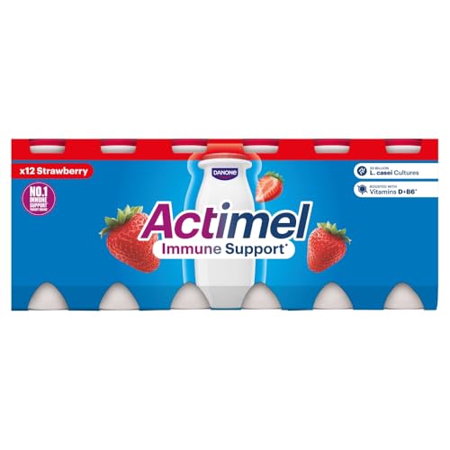 Actimel Strawberry Yoghurt Drink 12x100g strawberry