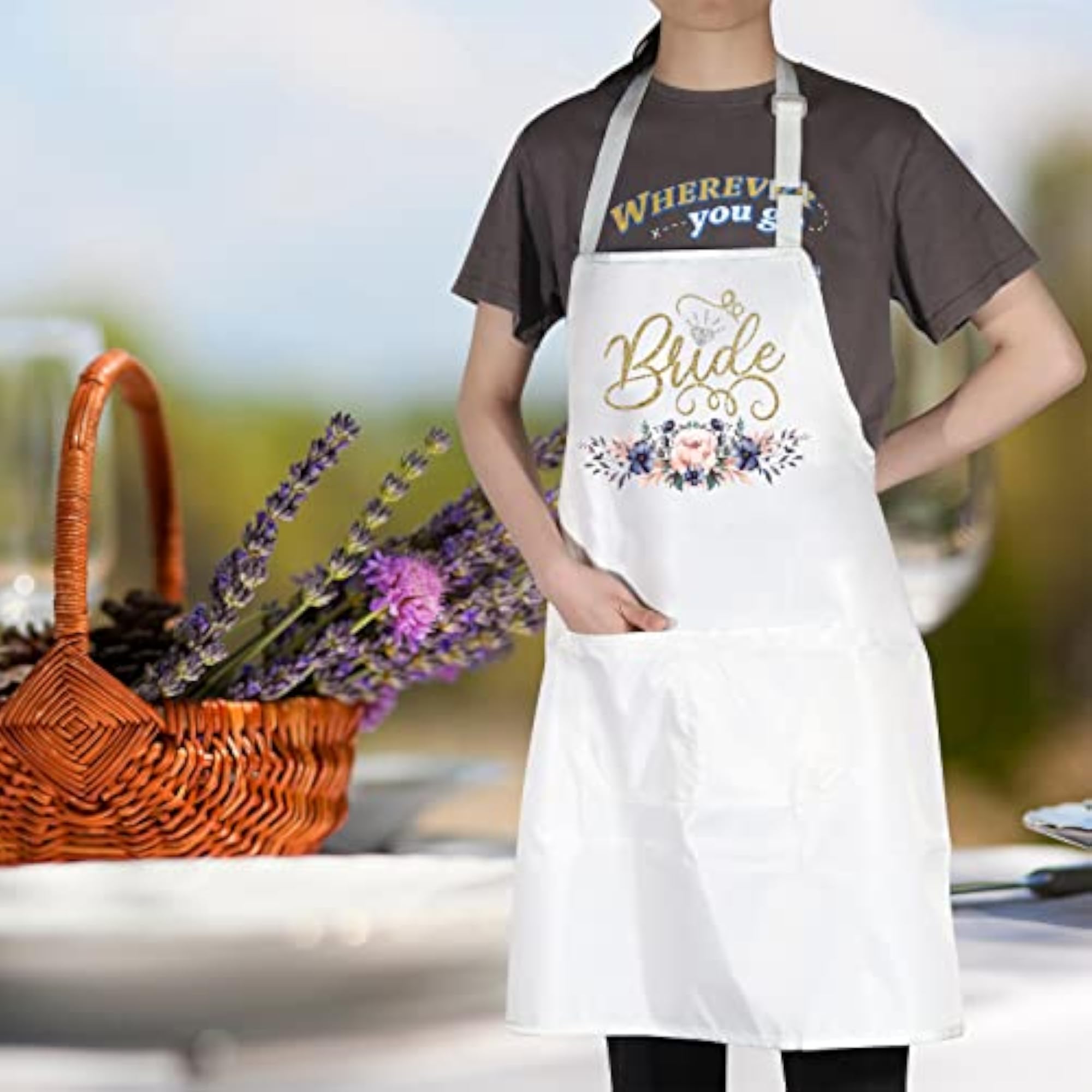 Bride Apron for Wedding Day, Bridal Shower Gift