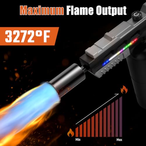 Image of Sondiko Powerful Propane Torch Gun with LED Light, 23'', Best Gift for Men
