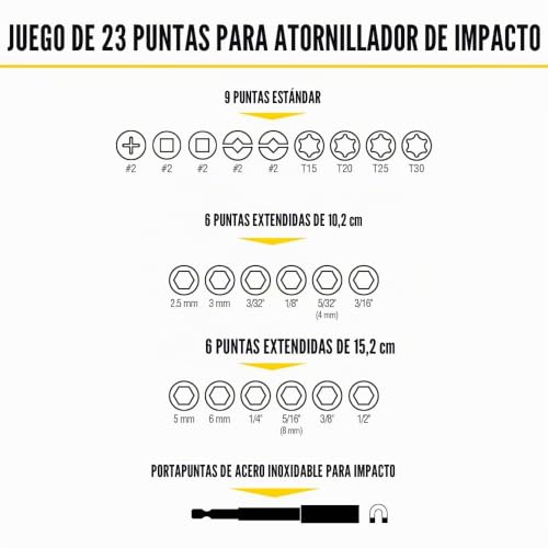 Juego de manijas en T Klein Tools 33804 con 23 piezas intercambiables 5