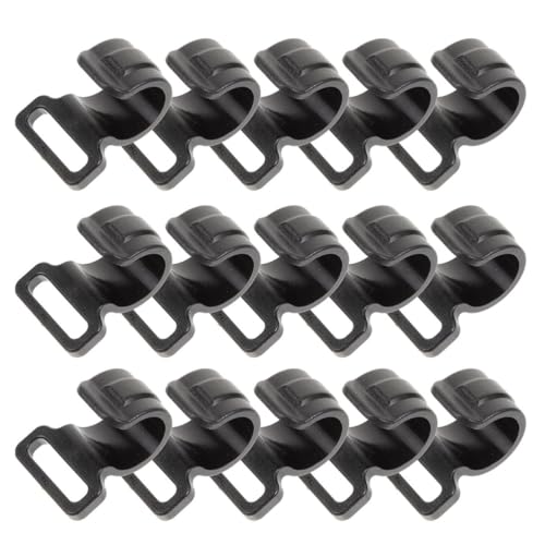 NULYLU 20pcs Plastic Tent Pole Clips C Shape Tent Hook Clips