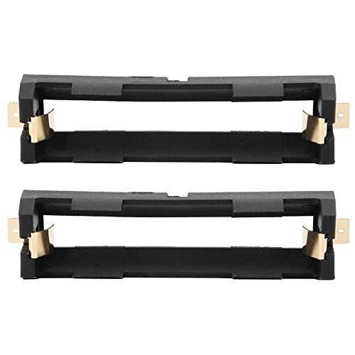 Miniatura 7 de 8 unids 18650 soporte de batería 3.7 V 18650 sola sección resistencia a altas temperaturas caja de contenedor de batería negro caja de