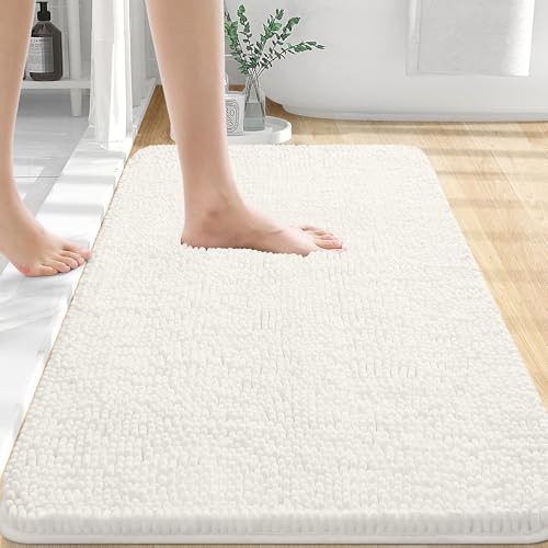 OLANLY Extra Soft Chenille Bath Rug