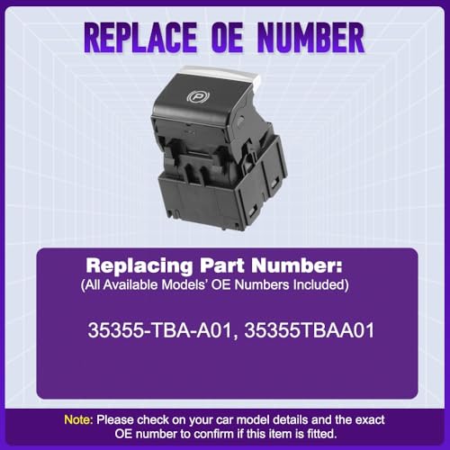 Interrupteur commande frein à main électrique Honda Civic 10 - 5