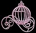 Anderson's Pink Wire Cinderella Carriage Coach Centerpiece, Home Event Prom Wedding Decoration, Fairy Tale Princess Tabletop Decor - 13 Inches