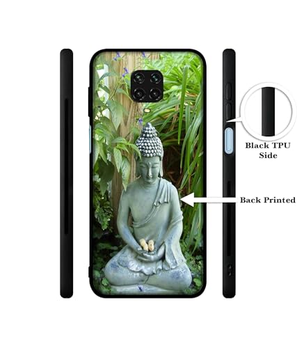 Image of Buddhism Design Premium 2D Printed Metal Back Case Cover for Mi Redmi Note 9 Pro /Note 9 Pro Max /Poco M2 Pro