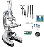 Bresser junior Mikroskop-Set Biotar (300x-1200x mit umfangreichen Zubehör und batteriebetriebener Durchlichtbeleuchtung)