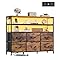 Amazon.com: WLIVE Dresser for Bedroom, 6 Drawer Dressers with LED ...