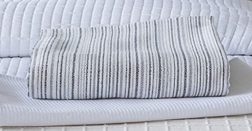 VIALMAN Fular Toscana 5 | Plaid Sofá | Colcha Multiusos | Tamaño 130x170cm | Colcha Gris