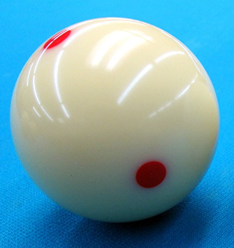Iszy Billiards 6 Dot Measle Pool Cue Training Ball (2 1/4-Inch, White)