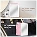advwin 12L Mini Skincare Fridge with Dimmable LED Light Mirror, Makeup Fridge for Cooler & Warmer, Cosmetics, Beauty, Food & Drinks, Portable Small Refrigerator for Bedroom, Office, Dorm (12L pink)