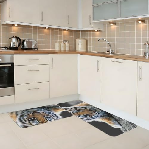 Tapis de cuisine imperméable et antidérapant lot de 2 EdWal