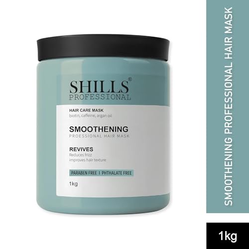 Image of Shills Professional Keratin Hair Mask 1kg | Deep Repair & Damage Control Hair Spa Cream | Smooth, Frizz-Free & Strong Hair for Salon & Home Use (Smoothening Hair mask 1kg)