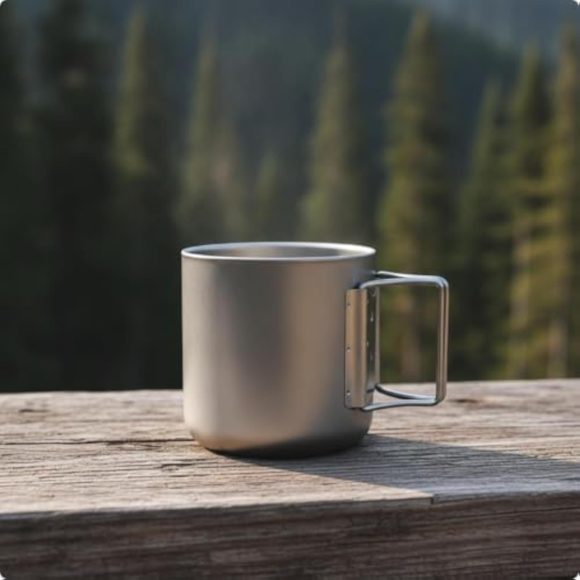 Compact Tea Mug, Textured Sandblasted Finish