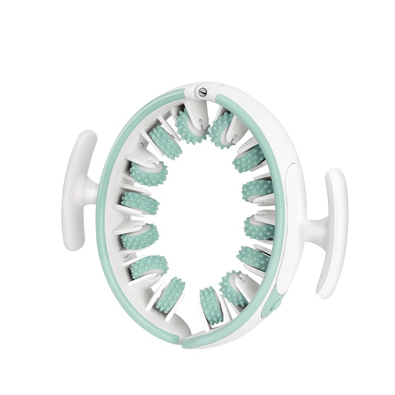 KonGnY 360° Multi-Functional Ring Anti Cellulite Massager with Converging & Diverging Roller Technology (Green)