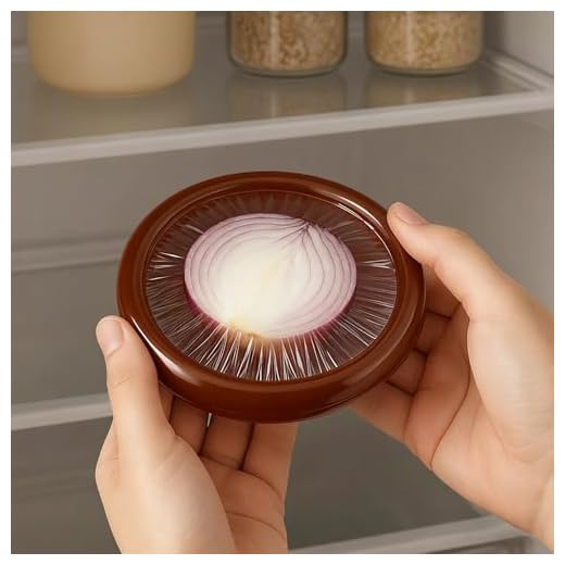 Onion Saver, Fruit and Vegetable Storage, Reusable Silicone Fresh Food Savers, Keeper Sealing Box Fresh Bowls for Refrigerators, for Avocados, Tomatoes, Apples, Garlic, Lemons(Onion)