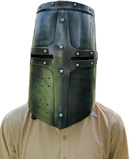 PARADOX INFINITY TOOLS Medieval Knight Templar Helmet, Wearable Combat Armor Replica, Halloween Costume Accessory